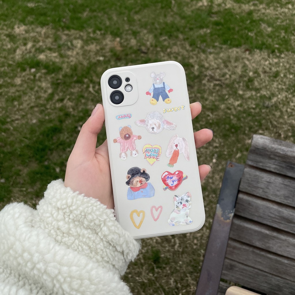 ốp iphone cạnh vuông in hình độc đáo phong cách ốp lưng 12promax 11 pro max xsmax xs xr 11pro x 7plus 8 plus 6plus