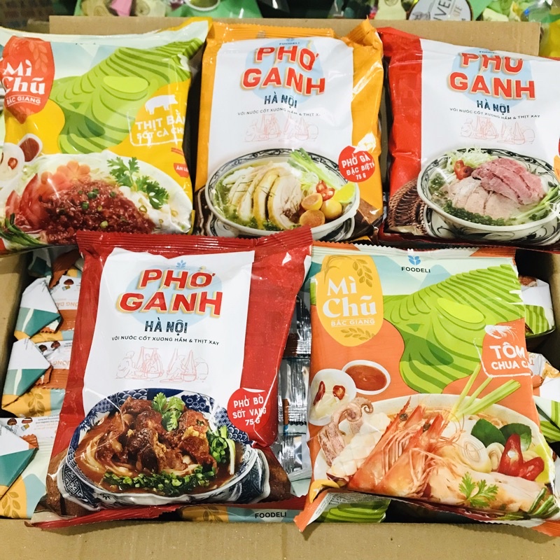 Phở Gánh Hà Nội/ Mỳ Chũ Bắc Giang ăn liền 75g Foodeli
