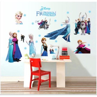 Decal dán tường công chúa băng