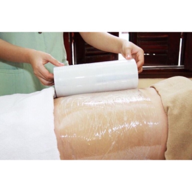 Cuộn nilon màng co ủ tê giảm béo, màng co quấn bụng giảm béo, cuộn màng co PE - lucy store thiết bị vật tư spa
