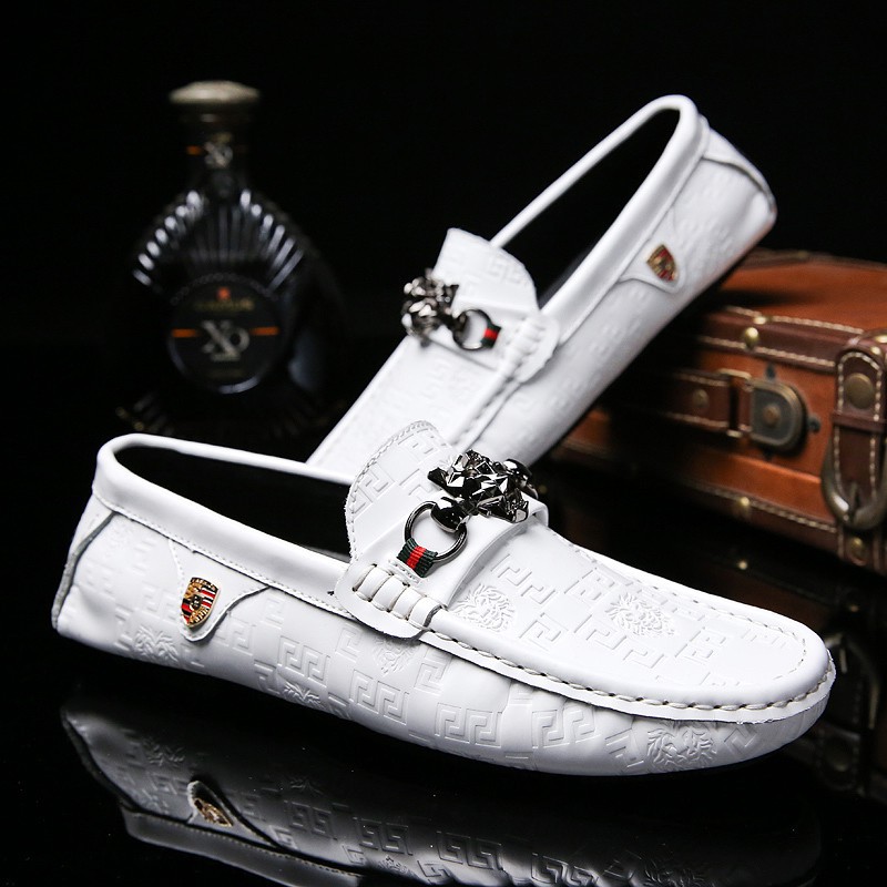 Giày lười bằng da thật thời trang cho nam