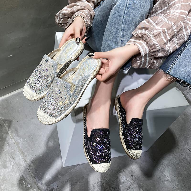 S05 _Giày sục đế cói Big Size_ Hàng Có Sẵn (Size 40➡️43) | BigBuy360 - bigbuy360.vn