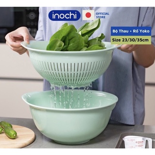 Bộ thau rổ Nhựa Cao Cấp Yoko Inochi  Tiêu Chuẩn Nhật Loại Lớn Nhựa Cao Cấp nhựa ABS