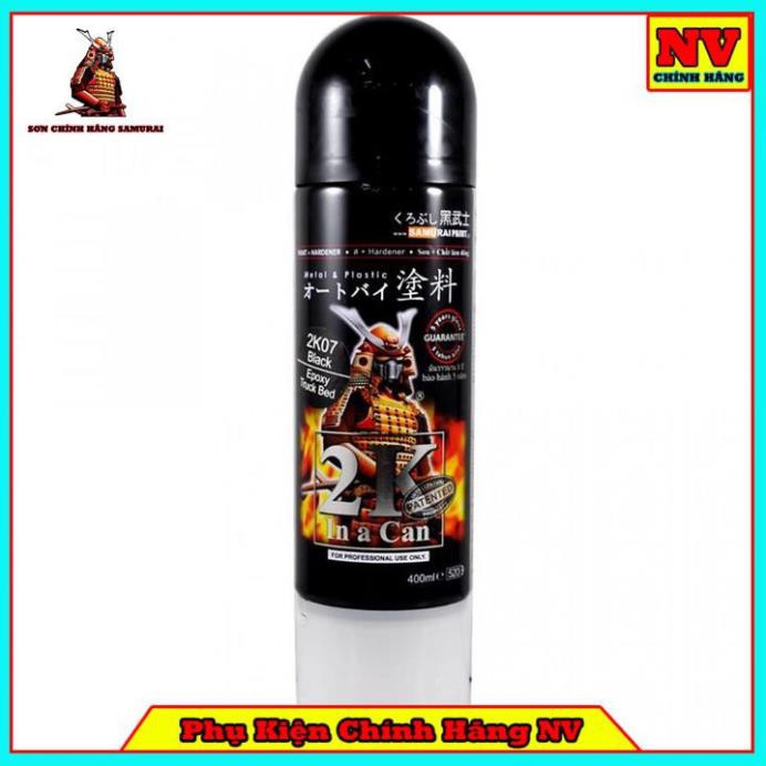 Chai Xịt Sơn Samurai 2K04 Chính Hãng Màu Xám - Sơn Lót Bề Mặt