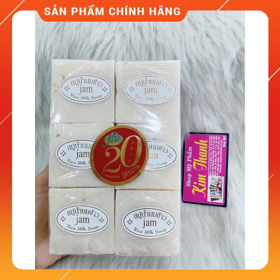 Cục Xà Phòng Cám Gạo Jam Rice Milk Soap Thái Lan 1 cục lẻ