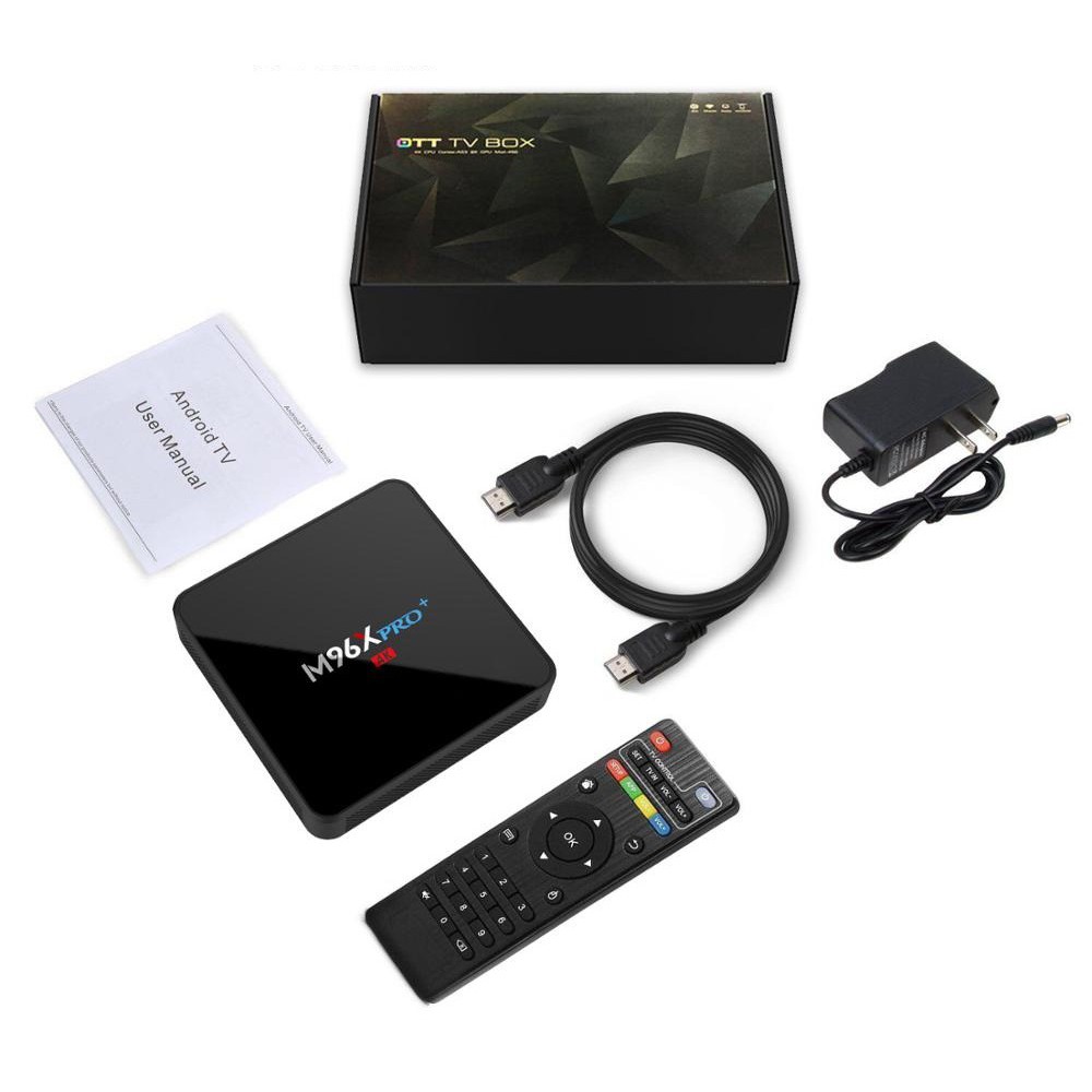 ANDROID TV BOX OTT-TV M96X PRO+ (Amologic S905W QuadCore CortexA53/Mail 450MP/2G/16G/4K)