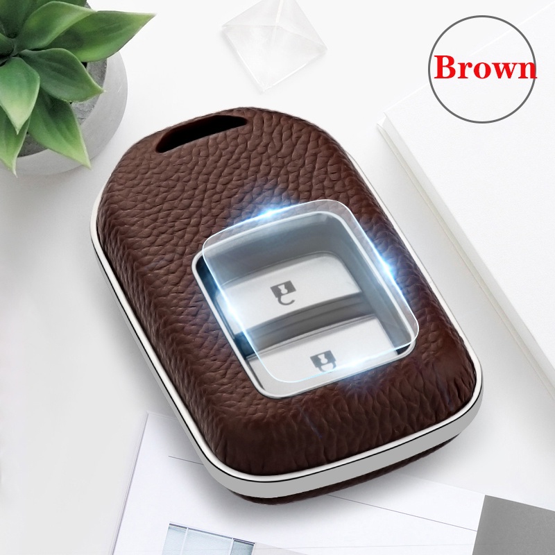 Vỏ Da Bảo Vệ Chìa Khóa Điều Khiển Từ Xa Cho Xe Hơi Honda Accord Civic CRV XRV HRV URV Odyssey