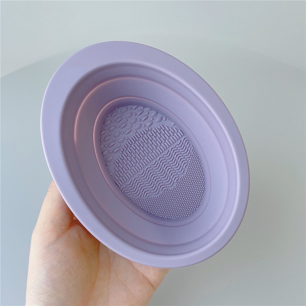 Miếng Silicone Tẩy Rửa Cọ Trang Điểm Gấp Gọn Tiện Lợi