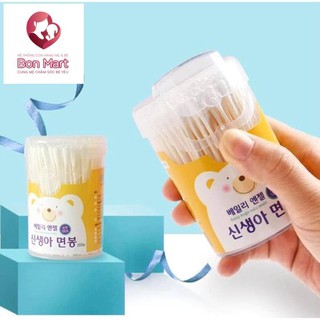Bông tăm trẻ em Bailey Hàn Quốc 200 pcs