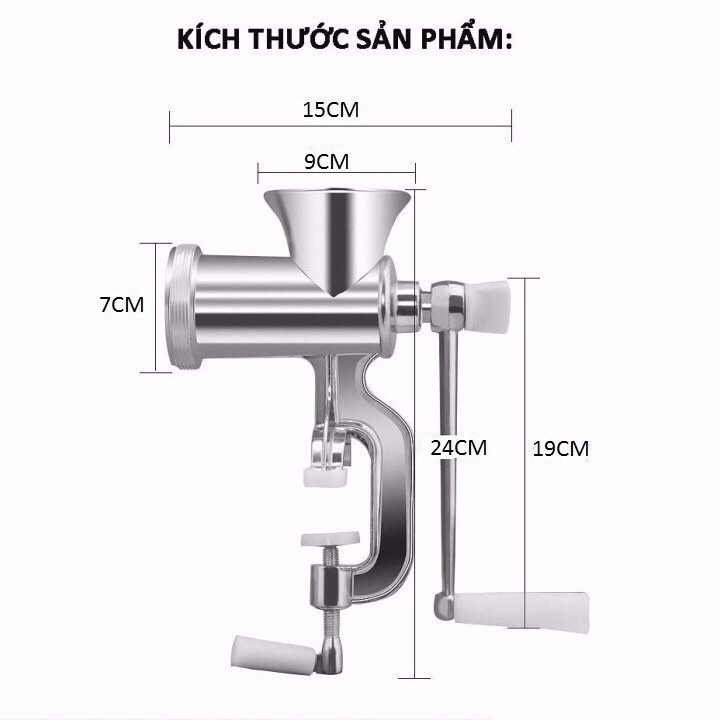 Dụng cụ xay thịt cầm tay bằng hợp kim an toàn, tiện dụng