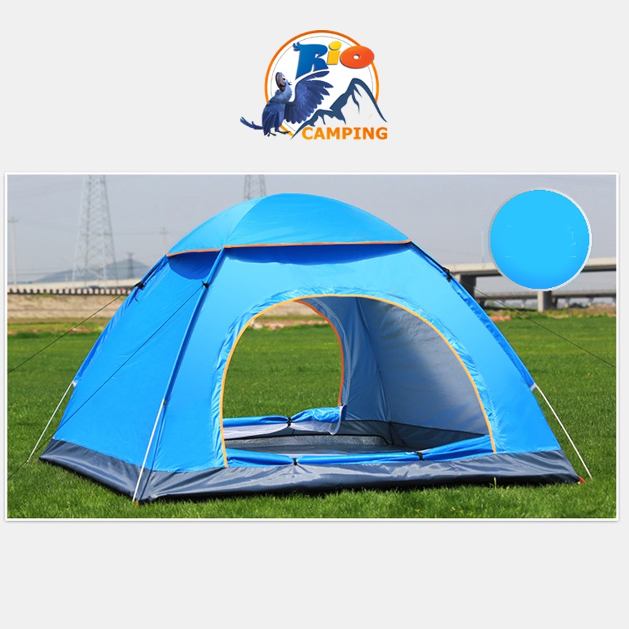 Lều cắm trại lều phượt tự bung  gấp gọn dễ dàng, chống nước lều dã ngoại 4-6 người