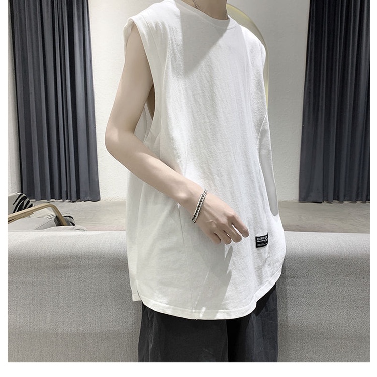 Áo Thun Thể Thao Sát Nách Chất Liệu Cotton Thời Trang Cho Nam