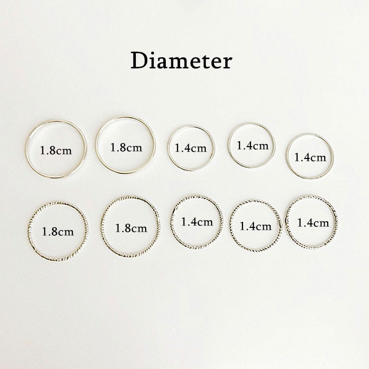 XiaoboACC Set 10 Nhẫn Kim Loại Phong Cách Hàn Quốc Hợp Thời Trang Dành Cho Nữ