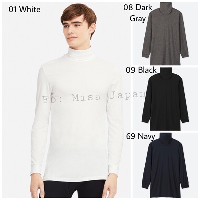 Áo giữ nhiệt Heattech nam cao cổ