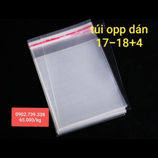 Túi opp dán size 17-18+4