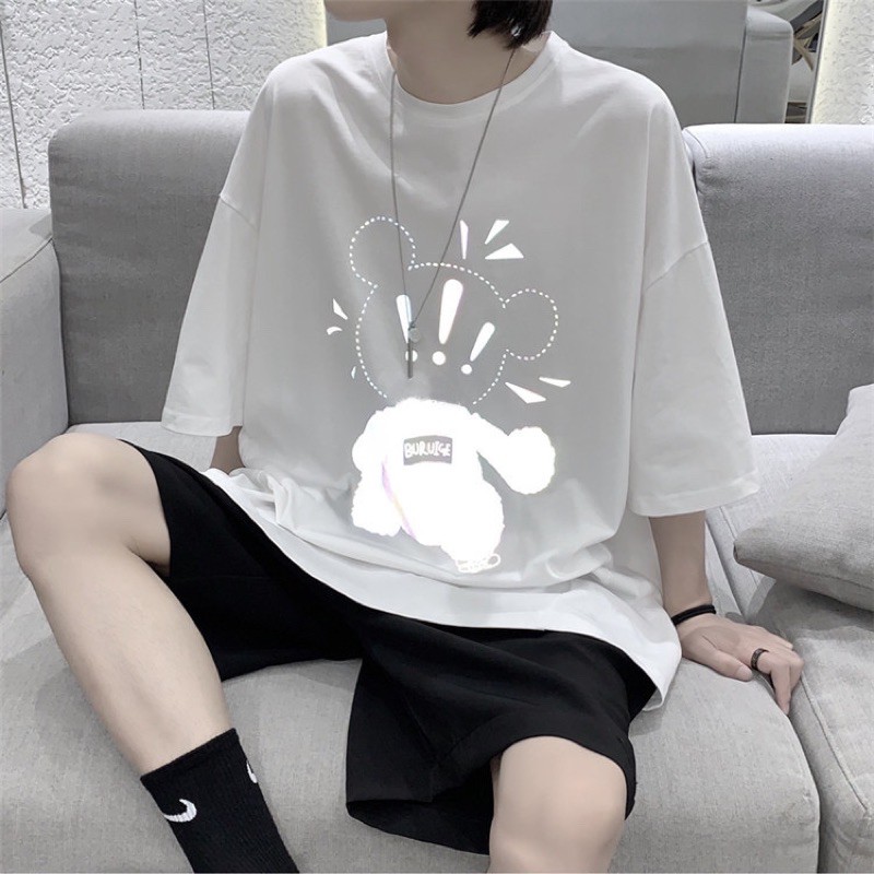 áo thun tay lỡ phản quang