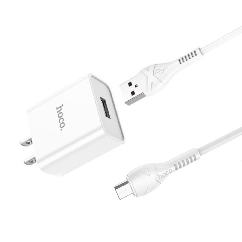 [ Chính Hãng- BHành 12 tháng] Bộ cốc cáp sạc nhanh hoco C81 2.1A đầu type-c USB cho samsung ,oppo,huawie Sạc Android