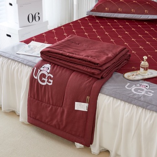 Chăn Lụa Tencel UGG Màu Trơn Luna Bedding Chăn Hè Mát Mịn