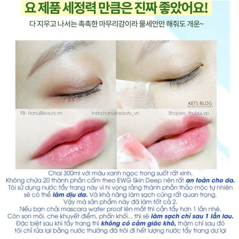 Nước tẩy trang FRAIJOUR Thảo Mộc Original Herb Wormwood Cleansing Water 300ml | BigBuy360 - bigbuy360.vn