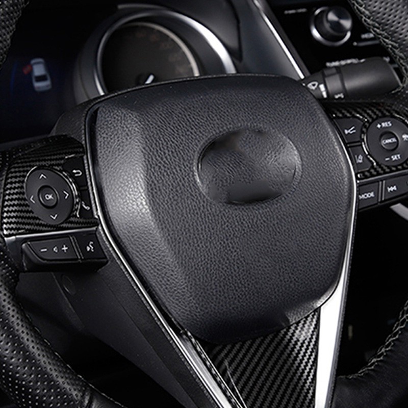 Bộ 3 ốp trang trí vô lăng cho xe Toyota Camry 2018 2019 8th Touch