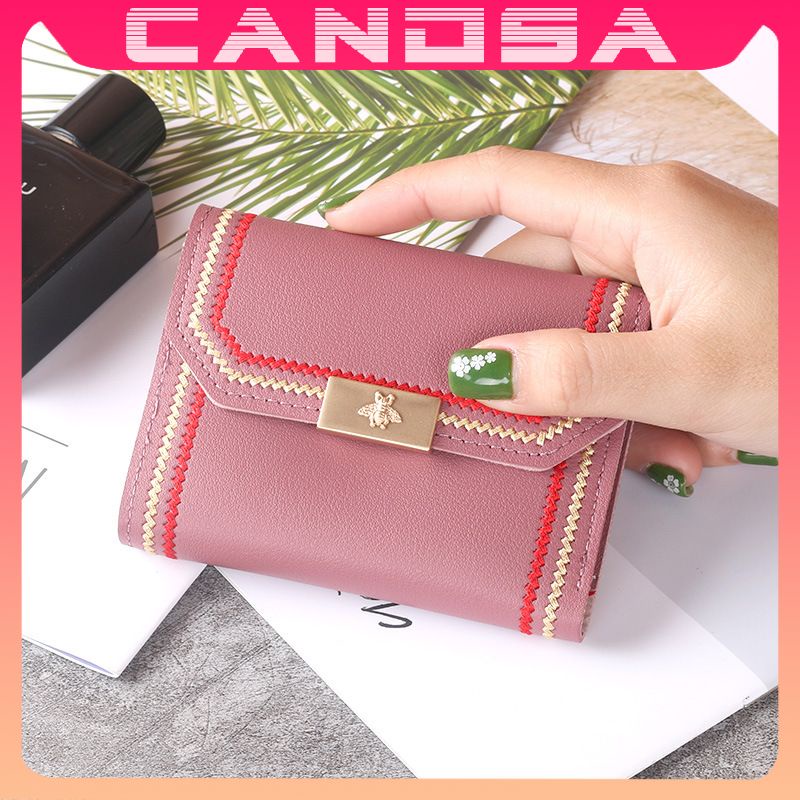 Ví nữ ngắn đẹp cầm tay mini nhỏ gọn bỏ túi nhiều ngăn dễ thương NG64