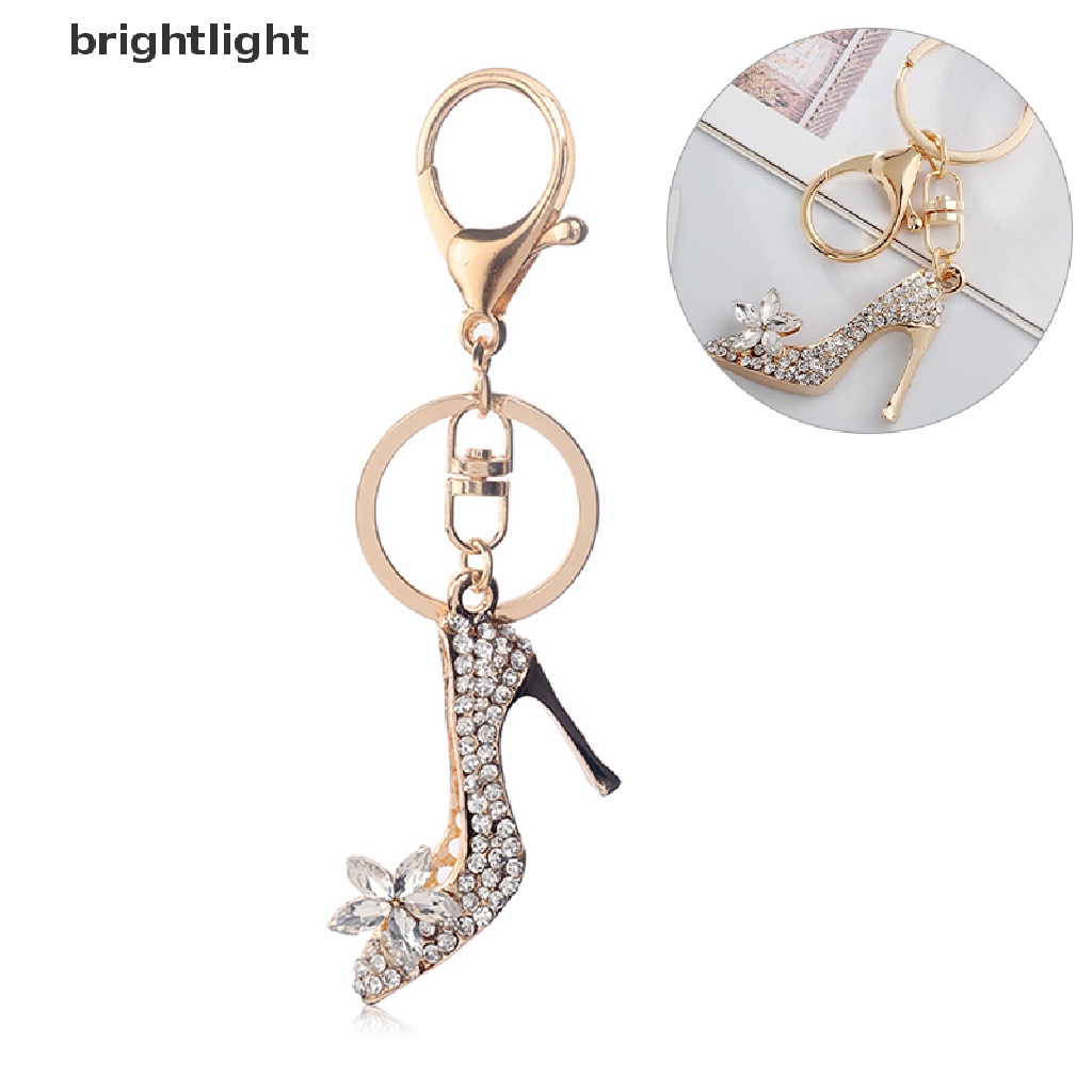Móc Khóa Hình Giày Cao Gót Đính Đá Pha Lê