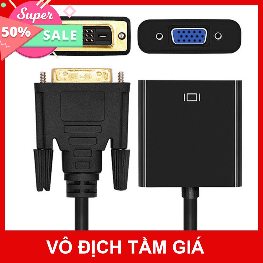 🆘🆘 Dây Chuyển DVI sang VGA có chíp 🆘🆘