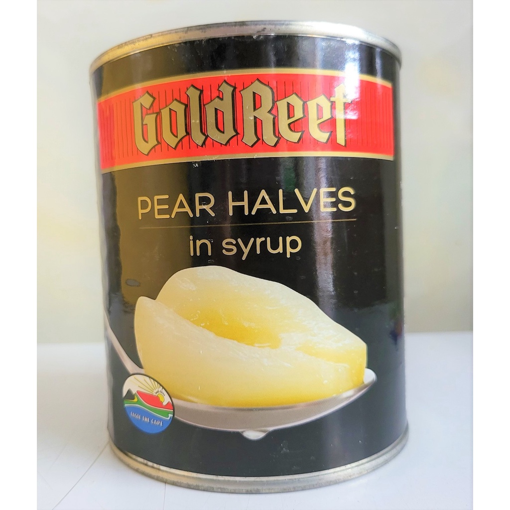 [Hộp 825g] LÊ NGÂM NƯỚC ĐƯỜNG [South Africa] GOLDREEF Pear Halves in Syrup (tgc-hk)