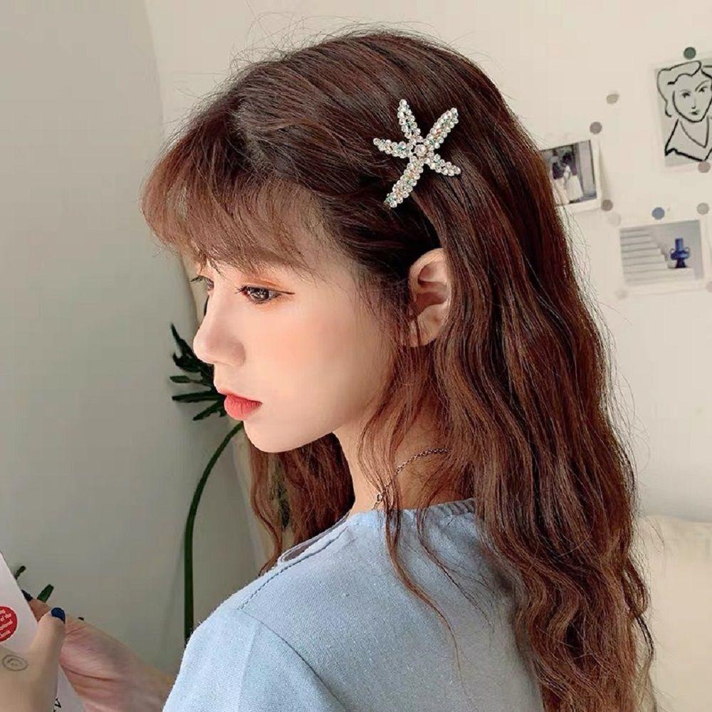 Kẹp Tóc Hình Sao Biển Lấp Lánh Mới Cho Bé Gái|Ghim Cài Áo BB Chất Lượng Cao