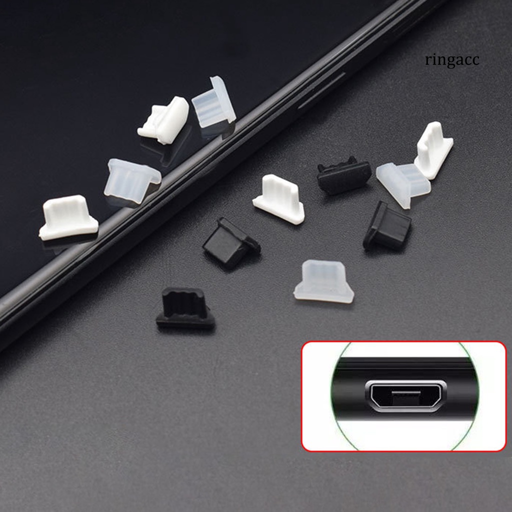 Bộ 5 Nút Bịt Chống Bụi Cổng Sạc Usb Cho Điện Thoại