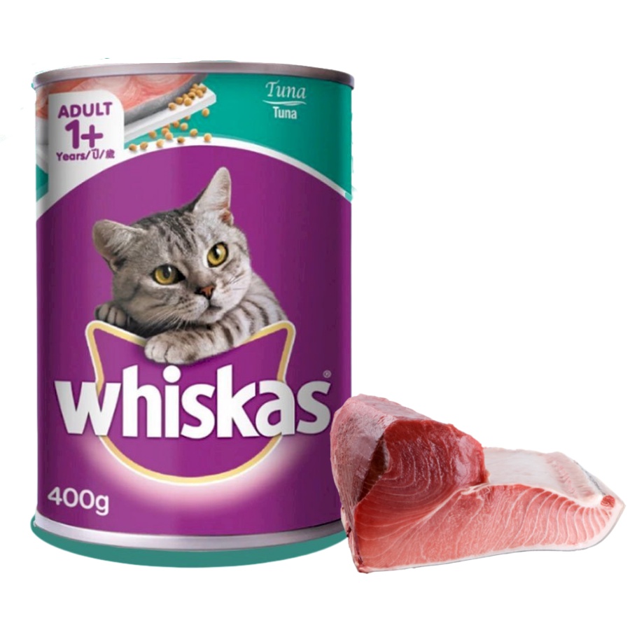 Pate Whiskas Cho Mèo Lon 400g Vị Cá Biển Cá Ngừ