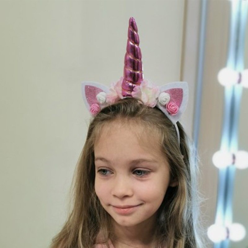 Bộ phụ kiện trang trí bánh kem hình kỳ lân/cầu vồng 1 tuổi cho bé