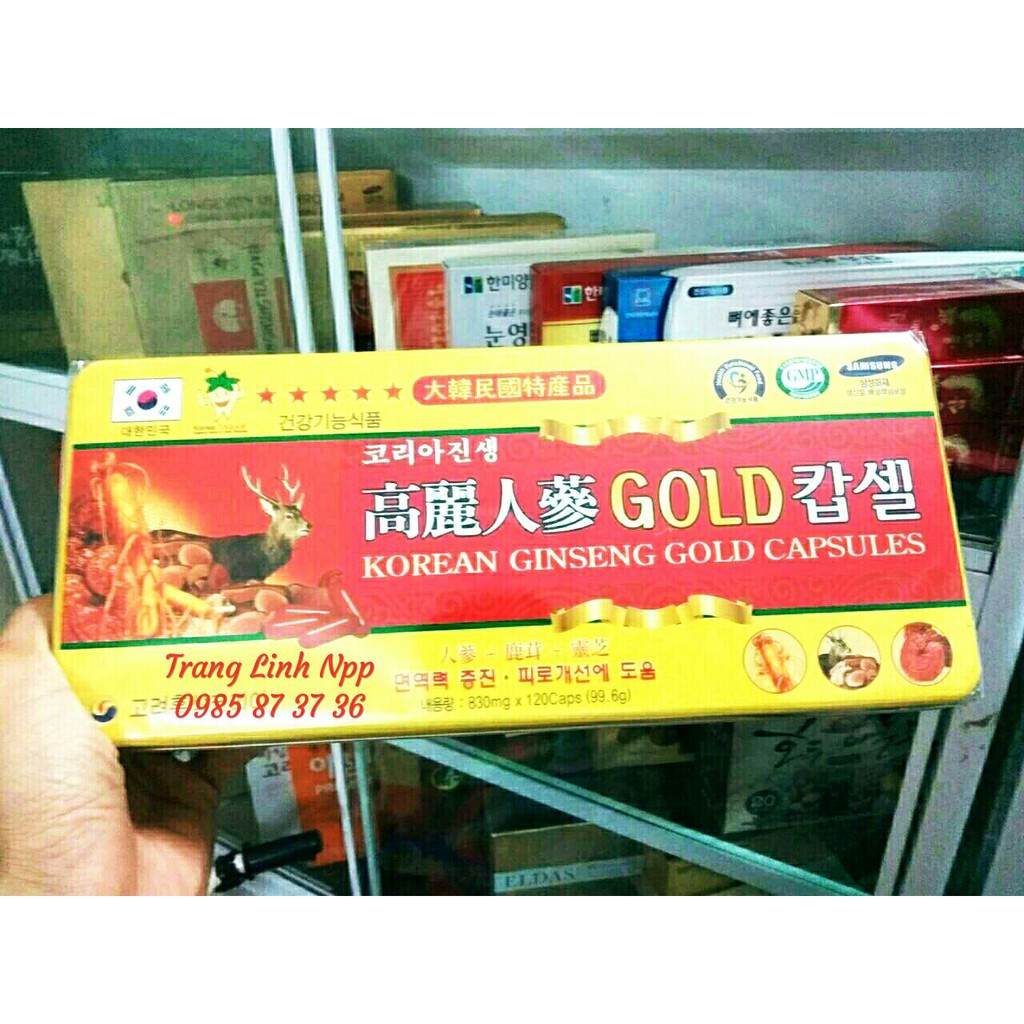 Viên Đạm Hồng Sâm Hàn Quốc Cao Cấp Korea Red Ginseng Capsule Premium