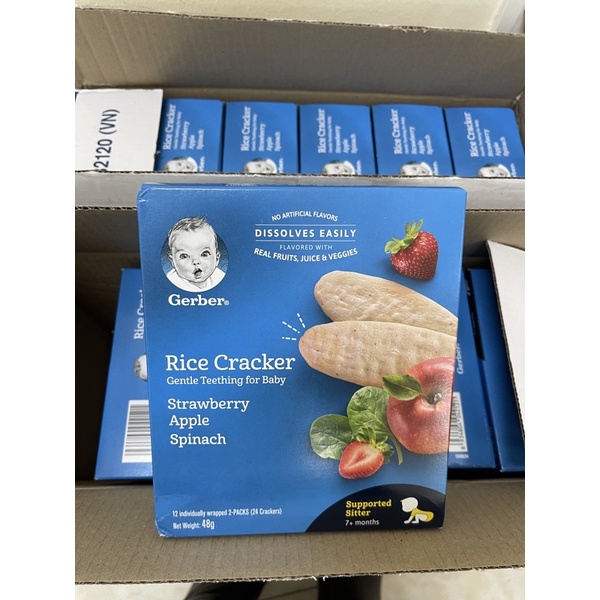GERBER BÁNH GẠO GERBER DÀNH CHO BÉ TỪ 7 THÁNG