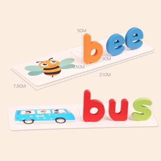 BỘ XẾP CHỮ GỖ ĐÁNH VẦN(SPELLING GAME)