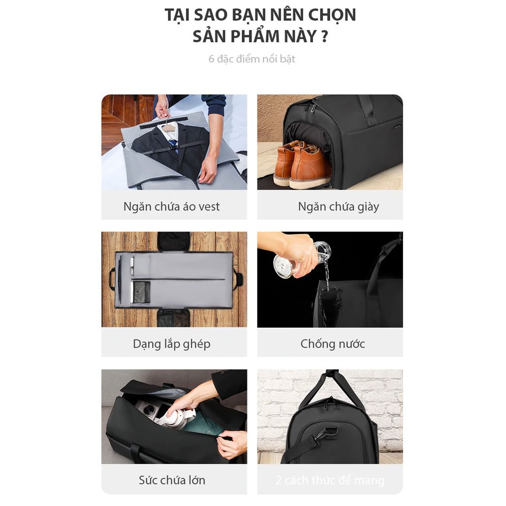 [Sale Sập Sàn] Túi du lịch thông minh Mark Ryden – SUIT-STORAGE - AD