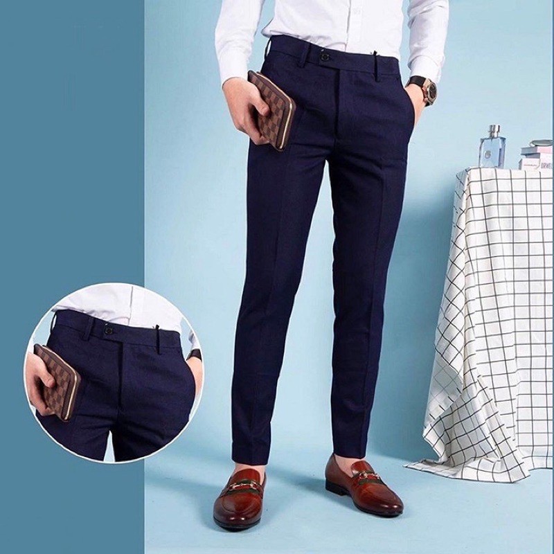 Quần âu nam chất lương cao cấp màu đen, Xanh than Ghi nhạt, Ghi đậm | BigBuy360 - bigbuy360.vn