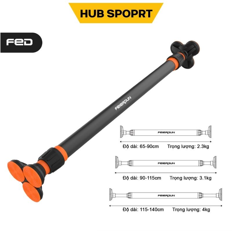 Xà Đơn Treo Tường FED Cao Cấp Thế Hệ Mới, Xà Đơn Gắn Cửa An Toàn Chính Xác Chất Liệu Thép Cacbon + PVC + ABS + HDR