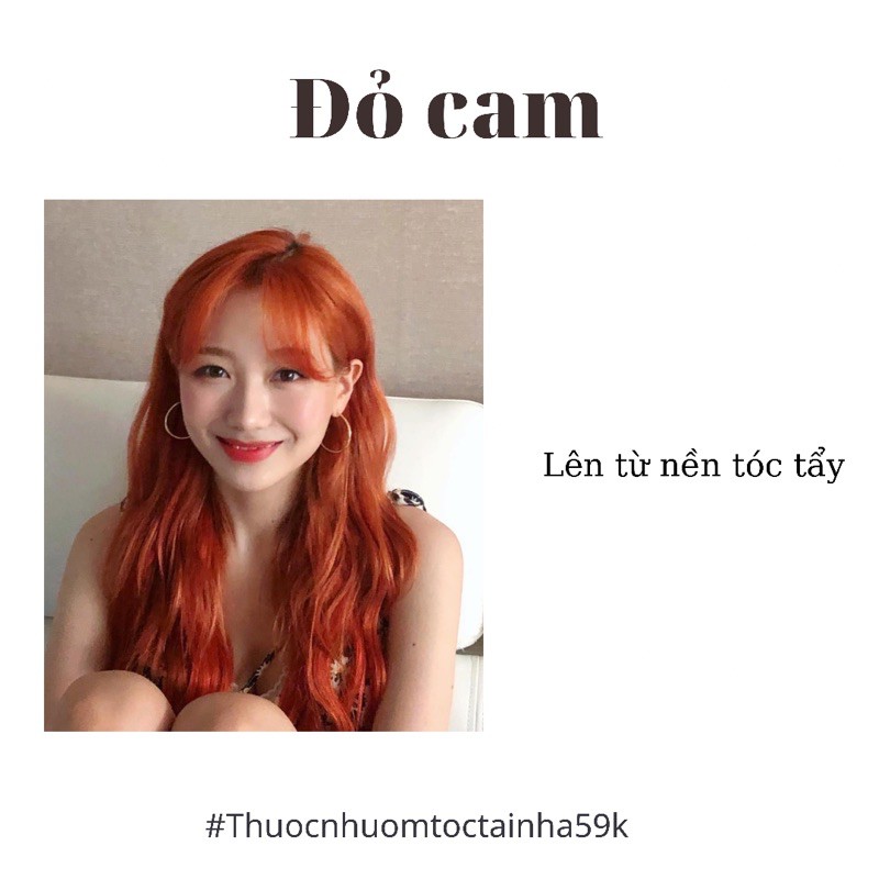 Thuốc Nhuộm Tóc MÀU ĐỎ CAM