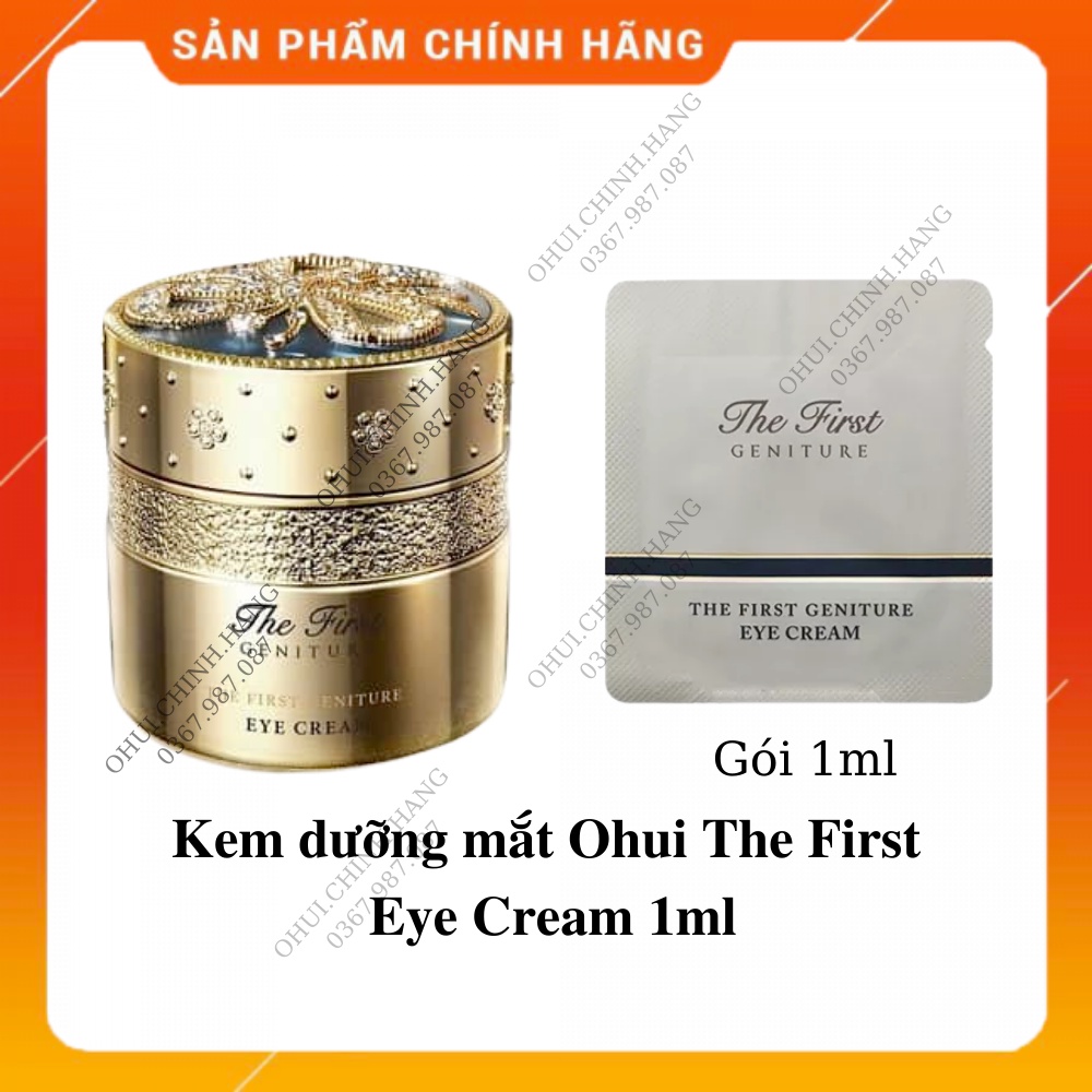 Gói Kem dưỡng mắt Ohui The First Eye Cream 1ml_date mới nhất_𝐄𝐁𝐈𝐒𝐔 𝐂𝐎𝐒𝐌𝐄𝐓𝐈𝐂𝐒