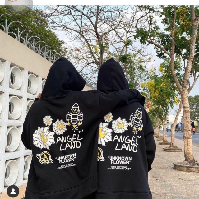 Áo Khoác Nỉ AngelLand In Sắc Nét ❤️ Áo Hoodie Zip Kéo Khoá Nỉ Bông Đẹp Như Ảnh | BigBuy360 - bigbuy360.vn