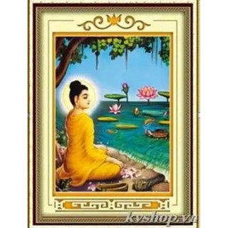 Tranh Thêu Chữ Thập 3D Đức Phật Thích Ca EVA8137 (KHÁCH TỰ THÊU) KT:39X50CM
