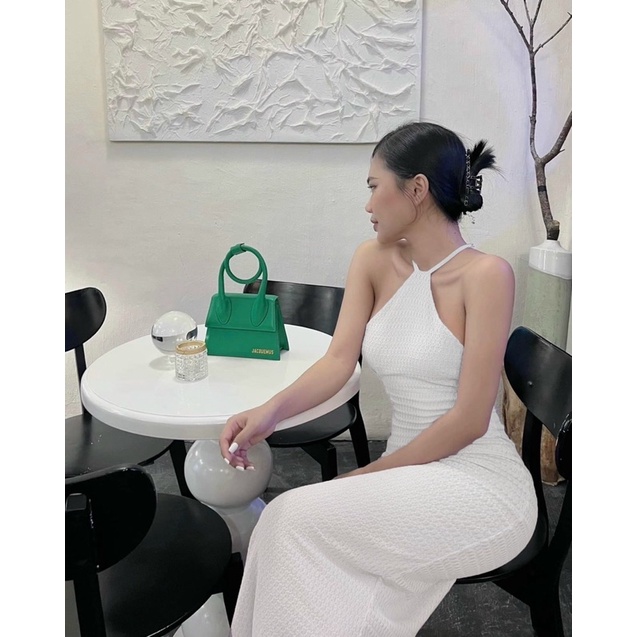 ĐẦM BODY CỔ YẾM HỞ LƯNG CHẤT XỐP ÔM DÁNG KTGIMI ( Kèm ảnh thật)