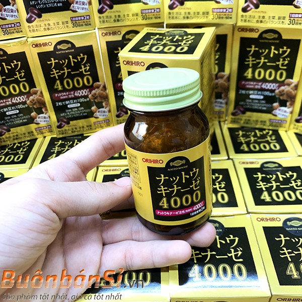 Viên Uống Hỗ Ngăn Ngừa Đột Quỵ Orihiro Nattokinase 2000FU/4000FU 60 Viên Nhật Bản