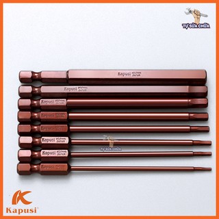 Bộ 8 mũi mở ốc lục giác chuôi kẹp đa năng đủ size 1,5-8mm chính hãng KAPUSI cao cấp loại xịn