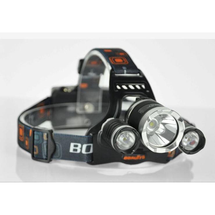 Đèn Pin Đội Đầu 3 Bóng Led Siêu Sáng HIGH POWER HEADLAMP T6, Sạc Pin Siêu Tiện Dụng, Bảo Hành 12 Tháng &quot;