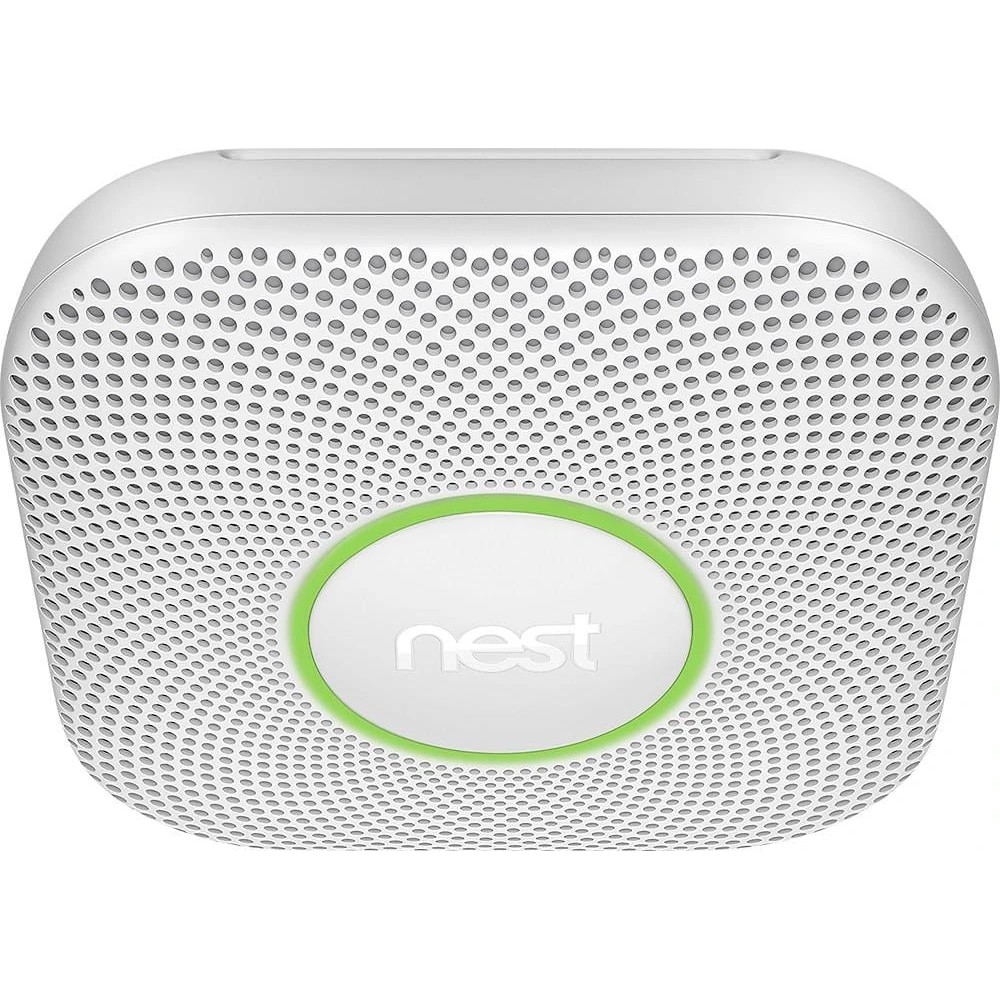 Cảm biến báo cháy Google Nest Protect Smoke 2, báo khói CO2, dùng pin lên tới 10 năm kết hợp điện