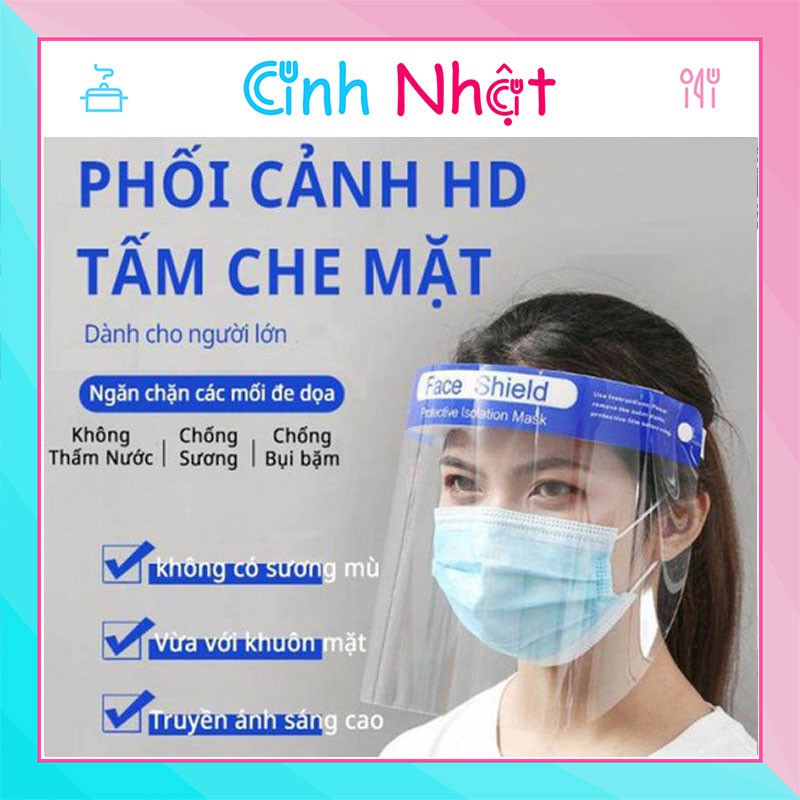 Face Shield Kính Chống Giọt Bắn Bảo Hộ Chống Dịch Bảo Vệ Bạn Và Gia Đình