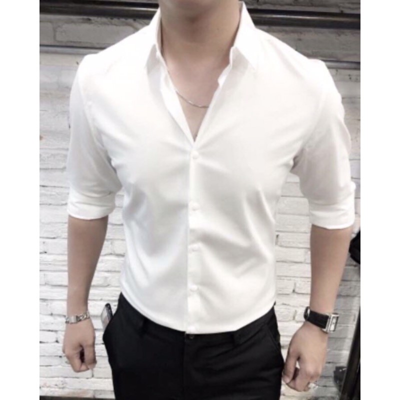 Áo Trắng Trơn Nam Give Form SlimFit ôm Body giá cực rẻ | BigBuy360 - bigbuy360.vn