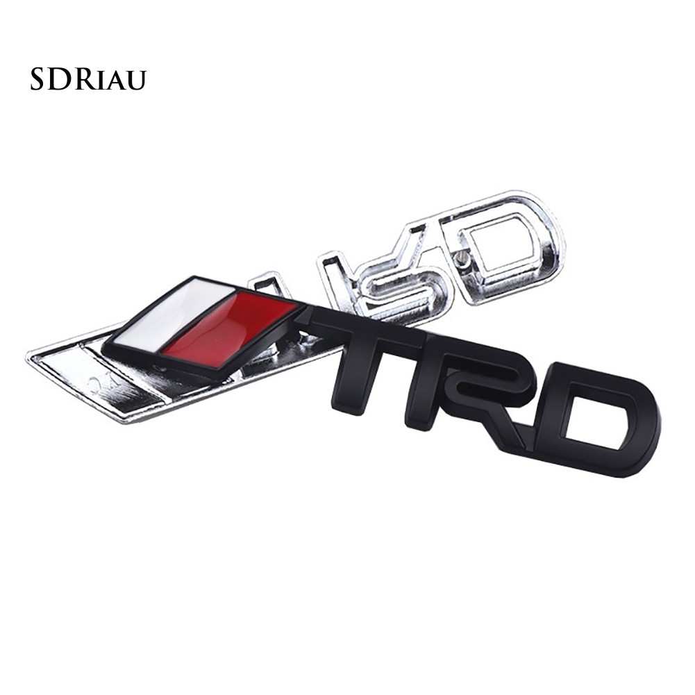 Sticker Kim Loại Trang Trí Xe Hơi Toyota Thiết Kế Chữ Trd 3d Đẹp Mắt